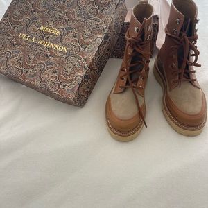 Ulla Johnson Diemme leather hiking/ combat boot